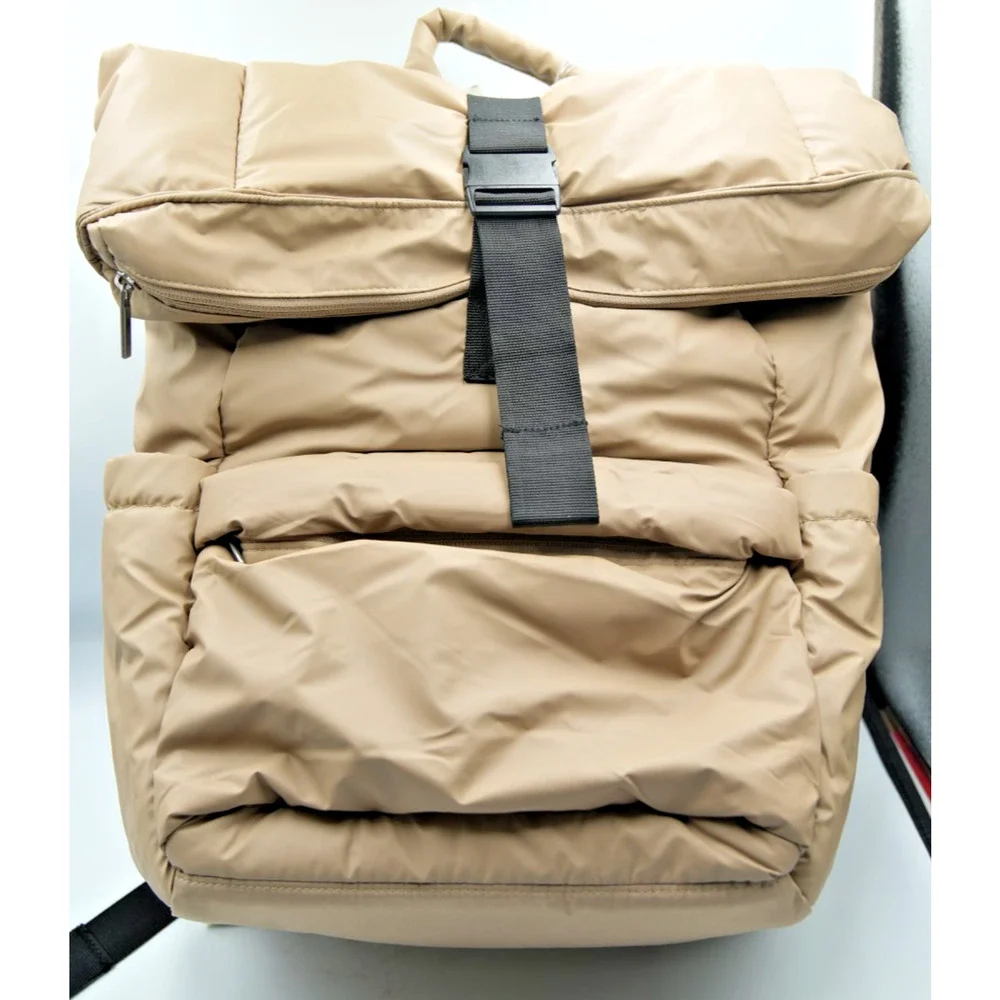Tan Puffer Backpack Bundle with Embark‎ Lunchbox and 25+ Back to School Items